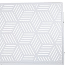 Outdoor & Indoor Privacy Screen Metal Privacy Screen 76' H×48' W, Freestanding Decorative Privacy Screen for Deck Balcony Patio, Privacy Fence Panels for Outside Lawn Garden PS116 WHITE