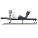 Folding Camping Cot for Adults,  5-Angle Adjustable Camping Cot Heavy Duty Outdoor Bed with Carry Bag,1200 D Layer Oxford Travel Camp Cots
