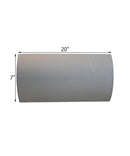 Moderne Vanity Light Cover Conversion Kit, 20"W White Textured Fabric Shade - DIY Upgrades Hollywood Lights (No Wiring)