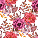Voguish Pink Flowers Wallpaper Chic