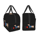 I Love Dachshunds Insulated Lunch Bag