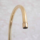 Elegant Brass Bridge-Style Kitchen Faucet