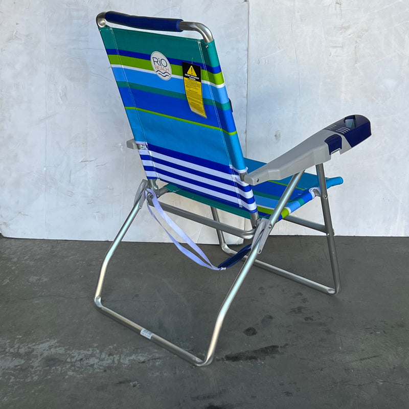 RIO BEACH High Blue Foldable Beach Chair 17‎" SC617-1911-1