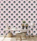 Modish Pink Abstract Wallpaper