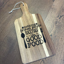 Laser Engraved Acacia Wood Cutting Board – Kitchen Decor, Cheeseboard, Gift for Food Lovers
