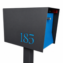 Uptown Box-2.0 in TEXTURED MATT JET BLACK - Modern Mailbox