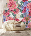 Voguish Asters Wallpaper Chic
