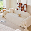 Thick Plush Non-Slip Sofa Throw Cover, Warm Soft Faux Fur Couch Protector for Winter