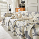 Chenille Floral Soft Thick Reversible Blanket Covers for Couch, Couch Protector Blanket Cover Sofa