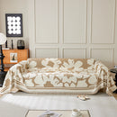 Chenille Floral Soft Thick Reversible Blanket Covers for Couch, Couch Protector Blanket Cover Sofa