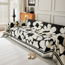 Chenille Floral Soft Thick Reversible Blanket Covers for Couch, Couch Protector Blanket Cover Sofa