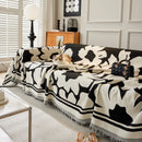 Chenille Floral Soft Thick Reversible Blanket Covers for Couch, Couch Protector Blanket Cover Sofa