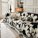 Chenille Floral Soft Thick Reversible Blanket Covers for Couch, Couch Protector Blanket Cover Sofa