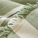 Striped Chenille Sofa Slipcover Throw, Soft Thick Washable Couch Cover Blanket
