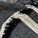 Striped Chenille Sofa Slipcover Throw, Soft Thick Washable Couch Cover Blanket