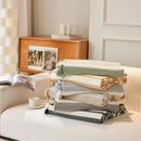 Striped Chenille Sofa Slipcover Throw, Soft Thick Washable Couch Cover Blanket