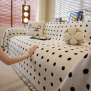 Decorative Plush Textured Woven Sofa Cover Throw, Cozy Soft Couch Protector Blanket