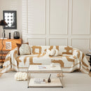 Chenille Abstract Soft Thick Reversible Oversized Couch Cover Blanket, Blanket on Sofa and The Couch