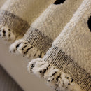 Decorative Plush Textured Woven Sofa Cover Throw, Cozy Soft Couch Protector Blanket