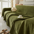 Herringbone Oversized Chenille Couch Throw Cover Sofa Slipcovers Couch Covers for Sectional Couches