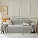 Herringbone Oversized Chenille Couch Throw Cover Sofa Slipcovers Couch Covers for Sectional Couches