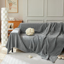 Herringbone Oversized Chenille Couch Throw Cover Sofa Slipcovers Couch Covers for Sectional Couches