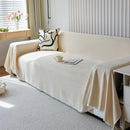 Chenille Thickened Solid Couch Blanket Throws, Reversible Couch Covers for Sectional Couches
