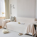 Textured Chenille Sofa Cover Throw, Soft Washable Couch Blanket Protector for Pets