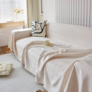 Textured Chenille Sofa Cover Throw, Soft Washable Couch Blanket Protector for Pets