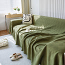 Textured Chenille Sofa Cover Throw, Soft Washable Couch Blanket Protector for Pets