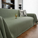 Waterproof Waffle Lattice Sofa Throw, Sofa Towel Cover for Couches, Simple Sofa Cover Blanket