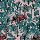 Dark Pink Tropical Wallpaper