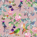 Flowers and Birds Ethnic Style Wallpaper