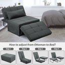 Ainfox 73inch Cloud Puff Convertible Sofa Bed White,4-in-1 Folding Sofa