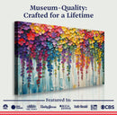 Cascade of Colors Impasto Wall Art
