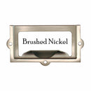 2" File Cabinet Card Holder w/Pull