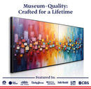 Chroma Dance Impasto Wall Art