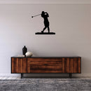 Female Golfer Metal Wall Art – Women's Golf Sports Home & Office Decor