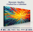 Solar Flare Impasto Wall Art