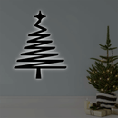 Abstract Christmas Tree - Metal Wall Art
