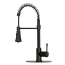 One-Handle Pre-Rinse Spring Copper Kitchen Faucet