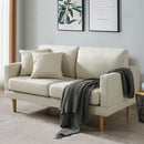 Ainfox Loveseat For Reading, Accent Chair Bedrooms, Modern Couch Chair with Pillows