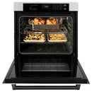 ZLINE 30" Autograph Edition Professional True Convection Single Wall Oven, Air Fry, Self Clean, White Matte, Matte Back WASZ-WM-30-MB