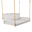 Keystone Amish Co. 4 Foot York Porch Swing Bed, White Paint