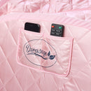 Durasage Personal Foldable Steam Sauna for Relaxation at Home, 60 Minute Timer, 800 Watt Steam Generator, Chair Included - Light Pink