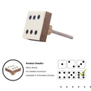 Mascot Hardware Casino 1-3/7 in. Numero 1, 2, 3, 4, 5, 6 Drawer Cabinet Knob