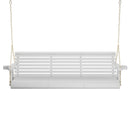 Amish Casual 6 Foot Roll Back Porch Swing in White Stain