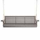Amish Casual 6 Foot Roll Back Porch Swing in Grey Stain