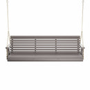 Amish Casual 6 Foot Roll Back Porch Swing in Grey Stain