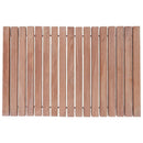 Deschutes Natural Teak Shower and Bath String Mat with Rubber Feet 23.62" x 15.75"